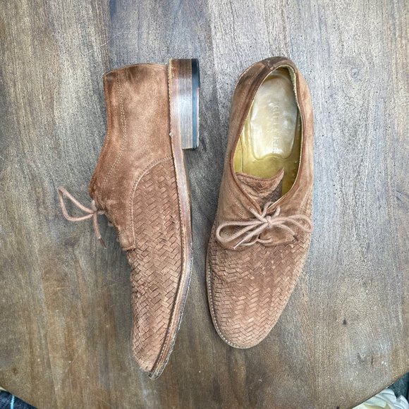 Billy Reid Woven Leather Oxford Loafers Dress Shoe Men's Size 10.5 Made in Italy - Picture 2 of 8